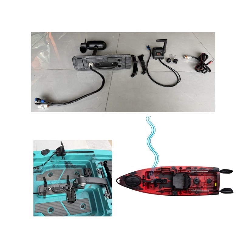 Fishing Boat Trolling Motor - มอเตอร์ทรอลลิ่งไฟฟ้าไฮบริดแบบไร้แปรงถ่าน 55LBS 66LBS พร้อมที่วางแก้ว สำหรับเรือตกปลาขนาดเล็ก