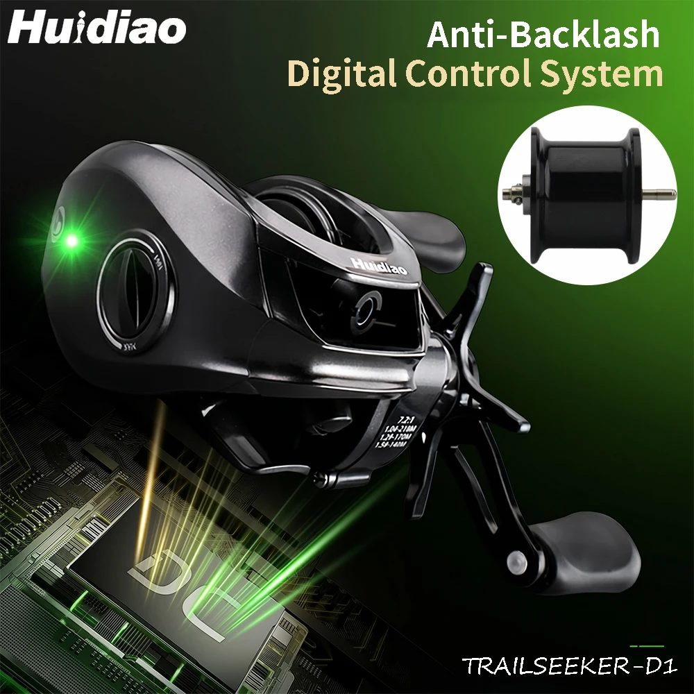 Kastking Reel Zephyr - รอกเบทคาสติ้ง Huidiao TRAILSEEKER DC ระบบเบรกดิจิตอล ไม่มีแรงสะท้อนกลับ
