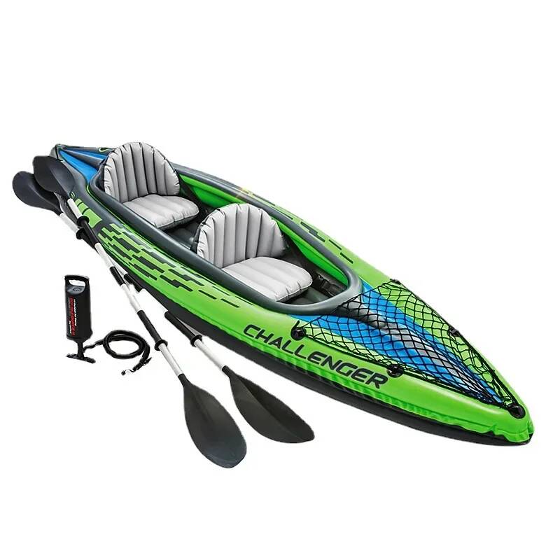 Fishing Boat Seat - เรือคายัคเป่าลมแบบ 1/2 ที่นั่ง เรือยางสำหรับล่องแก่ง เรือคายัคแบบสองที่นั่งพร้อมที่นั่ง เรือตกปลาสำหรับกิจกรรมกลางแจ้ง