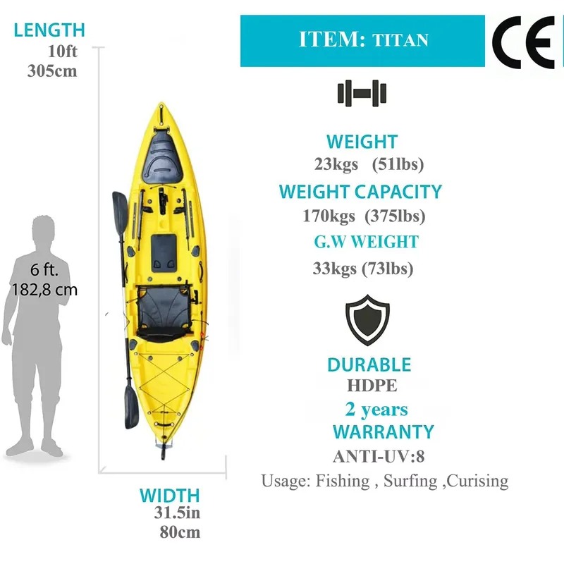 เรือคายัคแบบนั่งเดี่ยวขนาด 10  - Fishing Boat Seat บทวิจารณ์และราคา